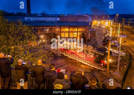 15e réunion des locomotives à vapeur de Dresde Banque D'Images