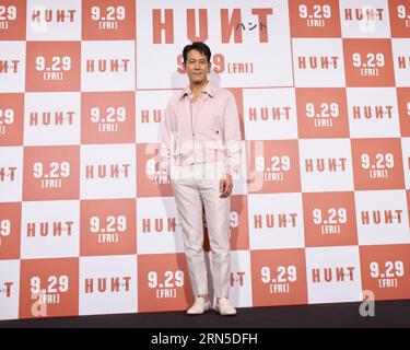 Tokyo, Japon. 31 août 2023. L'acteur et réalisateur coréen Lee Jung-jae assiste à la première japonaise du film HUNT à Tokyo, Japon, le jeudi 31 août 2023. Il apparaitra sur 'Star Wars : l'acolyte' et 'Squid Game : saison 2'. Photo de Keizo Mori/UPI crédit : UPI/Alamy Live News Banque D'Images