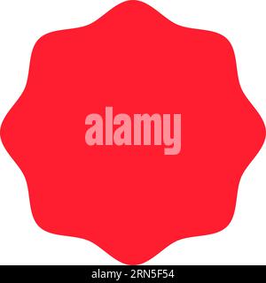 Modèle icônes Sunburst, formes badges starburst promo burst, sticker promo Illustration de Vecteur