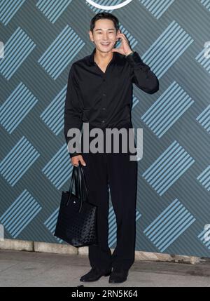Séoul, Corée du Sud. 31 août 2023. Acteur sud-coréen sur Joo-wan, assiste à un photocall pour l'ouverture du Montblanc Library Spirit Pop-up Store à Séoul, en Corée du Sud, le 31 août 2023. (Photo : Lee Young-ho/Sipa USA) crédit : SIPA USA/Alamy Live News Banque D'Images