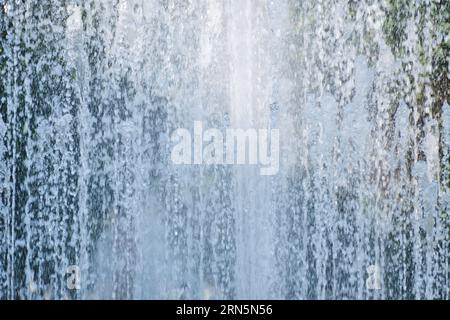 Background of fountain water jets closeup Banque D'Images