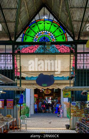 Adolpho Lisboa market hall, Manaus, Amazonie State, Brésil Banque D'Images