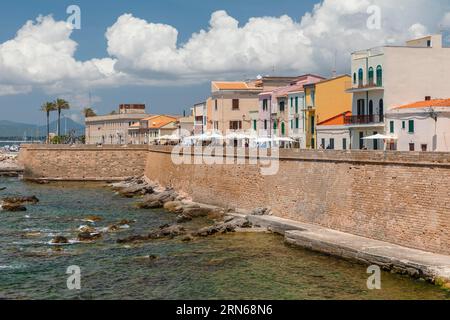 Bastioni Marco Polo, Alghero, province de Sassari, Sardaigne, Italie, Alghero, Sardaigne, Italie, Europe Banque D'Images