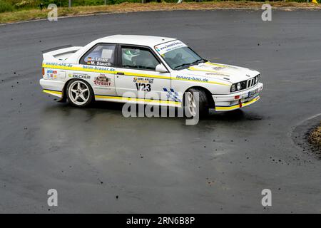 ADAC Eifel Rally Festival 2023, BMW M3, Vulkaneifel, Eifel, Rhénanie-Palatinat, Allemagne Banque D'Images