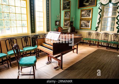 Mt VERNON, Alexandria, va — la demeure historique de George Washington, le premier président des États-Unis, est préservée à Alexandria. Ce domaine emblématique met en valeur la vie et l'héritage de Washington et reste un symbole durable du leadership et du patrimoine américains. Banque D'Images