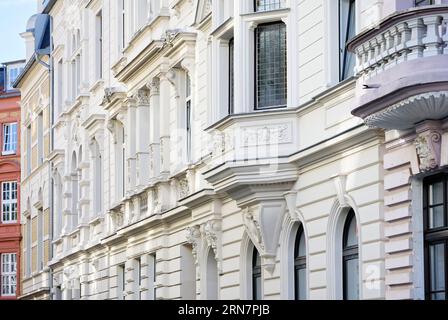 magnifiquement restauré bâtiments résidentiels de la fin du 19e siècle dans le quartier branché de cologne ehrenfeld Banque D'Images