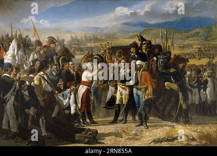 La reddition de Bailén 1864 par José Casado del Alisal Banque D'Images