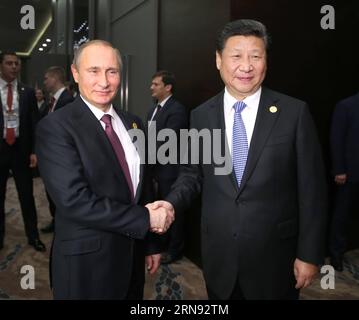 (151115) -- ANTALYA, Nov. 15, 2015 -- Chinese President Xi Jinping (R) meets with Russian President Vladimir Putin in Antalya, Turkey, Nov. 15, 2015. ) (zkr) TURKEY-CHINA-XI JINPING-RUSSIA-PUTIN-MEETING MaxZhancheng PUBLICATIONxNOTxINxCHN   Antalya Nov 15 2015 Chinese President Xi Jinping r Meets With Russian President Vladimir Putin in Antalya Turkey Nov 15 2015 CCR Turkey China Xi Jinping Russia Putin Meeting MaxZhancheng PUBLICATIONxNOTxINxCHN Stock Photo