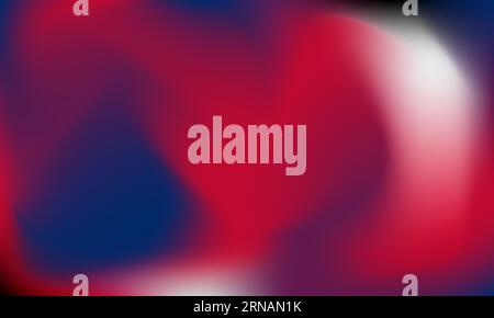 Abstract blurred gradient mesh background vector. Modern smooth design template with red, blue colors blend. Suitable for poster, wallpaper Stock Vector