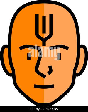 illustration vectorielle d'icône de couleur de marque tilak Illustration de Vecteur