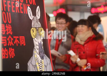 Job seekers attend a job fair in Yantai City, east China s Shandong Province, Feb. 15, 2016. Many job fairs were held to offer employment opportunities to migrant workers and other job seekers after the Spring Festival holiday. ) (ry) CHINA-JOB FAIRS (CN) ShenxJizhong PUBLICATIONxNOTxINxCHN   Job Seekers attend a Job Fair in Yantai City East China S Shan Dong Province Feb 15 2016 MANY Job Fairs Were Hero to OFFER Employment Opportunities to Immigrant Workers and Other Job Seekers After The Spring Festival Holiday Ry China Job Fairs CN ShenxJizhong PUBLICATIONxNOTxINxCHN Stock Photo