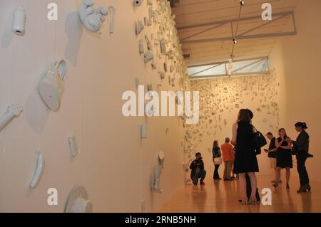 (160220) -- LOWER HUTT, 20 février 2016 -- des personnes visitent l exposition de l artiste chinois Liu Jianhua intitulée Transfer in Lower Hutt, Nouvelle-Zélande, 20 février 2016.) NEW ZEALAND-LOWER HUTT-CHINA-ART-EXHIBITION SuxLiang PUBLICATIONxNOTxINxCHN Lower Hutt février 20 2016 célébrités visitent l'artiste chinois Liu Jianhua S exposition intitulée transfert dans Lower Hutt Nouvelle-Zélande février 20 2016 Nouvelle-Zélande Lower Hutt China Art Exhibition SuxLiang PUBLICATIONxNOTxINxCHN Banque D'Images