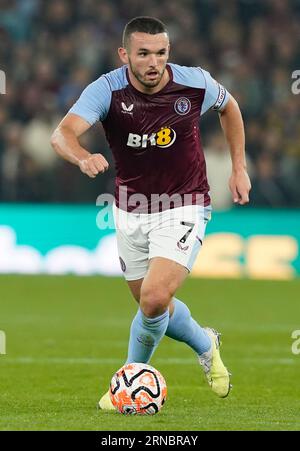 Birmingham, Royaume-Uni. 31 août 2023. John McGinn d'Aston Villa lors du match de l'UEFA Europa Conference League à Villa Park, Birmingham. Le crédit photo devrait se lire : Andrew Yates/Sportimage crédit : Sportimage Ltd/Alamy Live News Banque D'Images