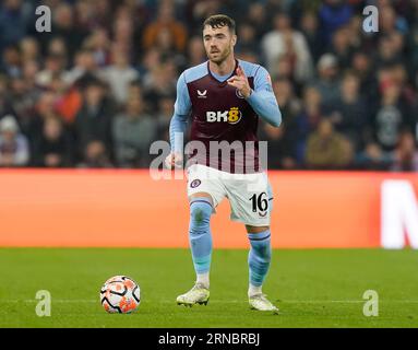 Birmingham, UK. 31st Aug, 2023. Calum Chambers of Aston Villa during the UEFA Europa Conference League match at Villa Park, Birmingham. Picture credit should read: Andrew Yates/Sportimage Credit: Sportimage Ltd/Alamy Live News Stock Photo