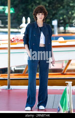 Venise, Italie. 01 septembre 2023. GRETA Ferro arrivée à l'hôtel Excelsior lors du 80e Festival du film de Venise (Mostra) à Venise, Italie, le 01 septembre 2023. Photo Aurore Marechal/ABACAPRESS.COM crédit : Abaca Press/Alamy Live News Banque D'Images