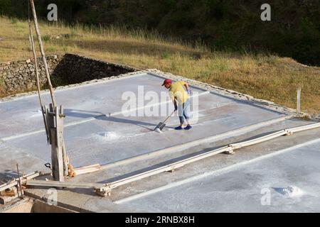 Salin, Poza de la Sal, Burgos, Espagne Banque D'Images