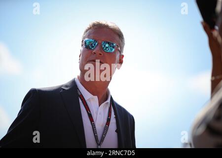 David Coulthard, (GRB) ancien pilote de f1, avec RedBull Racing, McLaren et Williams, maintenant commentateur TV, lors du GP d'Italie, Monza 31 août-3 septembre 2023 Championnat du monde de Formule 1 2023. Banque D'Images