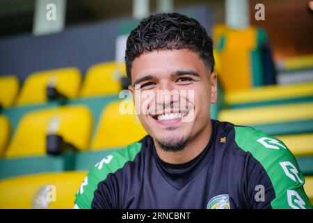 Sittard, pays-Bas. 01 septembre 2023. SITTARD, PAYS-BAS - AOÛT 31 : lors de la présentation de Ragnar Oratmangoen au Fortuna Sittard Stadion le 31 août 2023 à Sittard, pays-Bas. (Photo Orange Pictures) crédit : Orange pics BV/Alamy Live News Banque D'Images