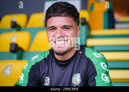 Sittard, pays-Bas. 01 septembre 2023. SITTARD, PAYS-BAS - AOÛT 31 : lors de la présentation de Ragnar Oratmangoen au Fortuna Sittard Stadion le 31 août 2023 à Sittard, pays-Bas. (Photo Orange Pictures) crédit : Orange pics BV/Alamy Live News Banque D'Images