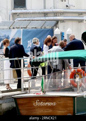 Venise, . 01 septembre 2023. Venise, 80e Festival du film de Venise 2023, jour 3 - Sofia Loren arrive à l'aéroport crédit : Independent photo Agency/Alamy Live News Banque D'Images