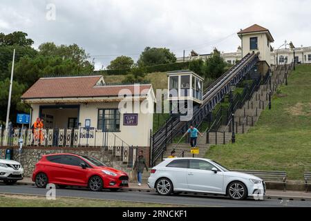 Le Cliff Lift à Southend-on-Sea, Essex, Angleterre Banque D'Images