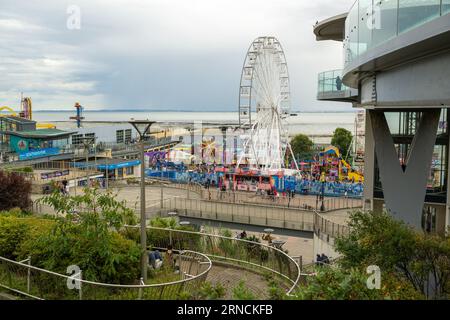 Southend Adventure Island et le front de mer à Southend on Sea, Essex, Angleterre Banque D'Images