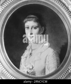 Princess Elizabeth of Hesse, later Grand Duchess Serge of Russia (1864-1918) 1880 by Hermann Schmiechen Stock Photo