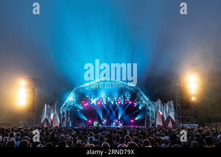 Dorset, Royaume-Uni. Jeudi 31 août 2023. The Woods Stage lors de l'édition 2023 du festival End of the Road au Larmer Tree Gardens dans le Dorset. Date de la photo : jeudi 31 août 2023. Le crédit photo devrait se lire : Richard Gray/Alamy Live News Banque D'Images