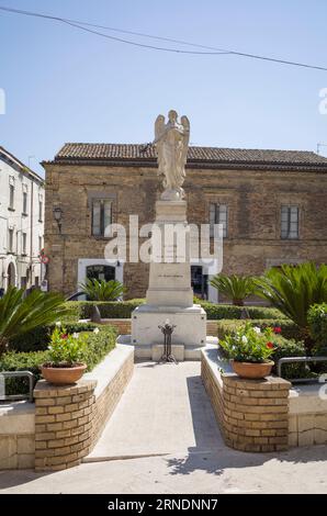 Mémorial de guerre, Vasto, province de Chieti, Abruzzes, italie Banque D'Images