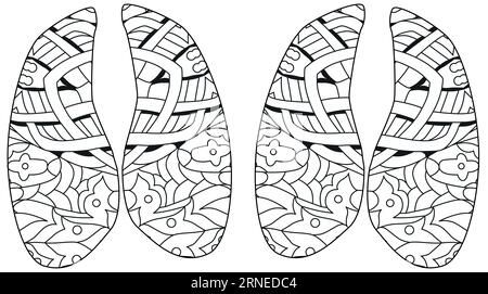 Bull Hoovesprint zentangle stylé pour la coloration. Peut être utilisé pour l'impression sur t-shirt, papier peint ou affiche. Illustration de Vecteur