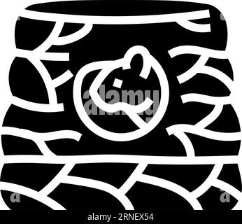 illustration vectorielle de glyphe d'animal de compagnie de hamster house Illustration de Vecteur