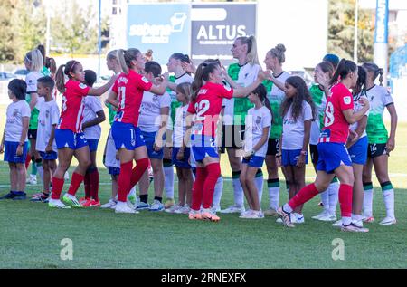 Colomiers, France. 31 août 2023. Équipe de l'Atletico Madrid lors de la coupe de France féminine Amos contre Liverpool FC à Colomiers, France le 31 août 2023. Photo d'Arnaud Bertrand/ABACAPRESS.COM crédit : Abaca Press/Alamy Live News Banque D'Images