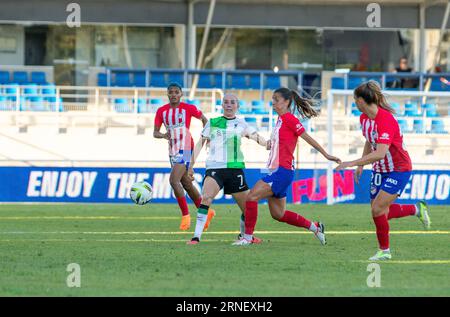 Colomiers, France. 31 août 2023. Joueur du Kearns Liverpool FC lors de la coupe de France féminine Amos contre l'Atletico Madrid à Colomiers, France le 31 août 2023. Photo d'Arnaud Bertrand/ABACAPRESS.COM crédit : Abaca Press/Alamy Live News Banque D'Images