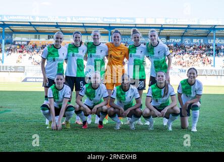 Colomiers, France. 31 août 2023. Liverpool FC lors de la coupe de France féminine Amos contre l'Atletico Madrid à Colomiers, France le 31 août 2023. Photo d'Arnaud Bertrand/ABACAPRESS.COM crédit : Abaca Press/Alamy Live News Banque D'Images