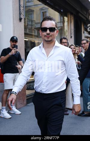 Milan, Italie. 31 août 2023. Le pilote moto GP Jorge Lorenzo est vu le 31 août 2023 à Milan, Italie (photo de Alessandro Bremec/NurPhoto) crédit : NurPhoto SRL/Alamy Live News Banque D'Images