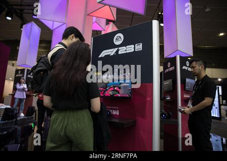 Berlin, Allemagne. 01 septembre 2023. IFA Berlin est un melting-pot d'idées, de créativité et d'innovation, des geeks technologiques aux géants de l'industrie. Les visiteurs peuvent interagir avec une technologie de pointe, assister au lancement de produits et réseauter avec des professionnels partageant les mêmes idées. Le 1 septembre 2023, IFA a ouvert ses portes au monde entier, présentant les dernières nouveautés en matière d'électronique grand public et d'appareils électroménagers. (Photo de Michael Kuenne/PRESSCOV/Sipa USA) crédit : SIPA USA/Alamy Live News Banque D'Images