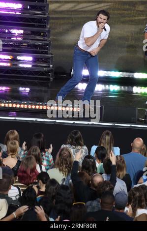 1 septembre 2023, New York City, New York, États-Unis : la chanteuse country SAM HUNT se produit sur â€˜Good Morning Americaâ€™ qui se tient au Rumsey Playfield à Central Park. (Image de crédit : © Nancy Kaszerman/ZUMA Press Wire) USAGE ÉDITORIAL SEULEMENT! Non destiné à UN USAGE commercial ! Banque D'Images