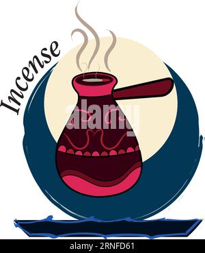 Pot d'encens isolé Dia de muertos vecteur Illustration de Vecteur