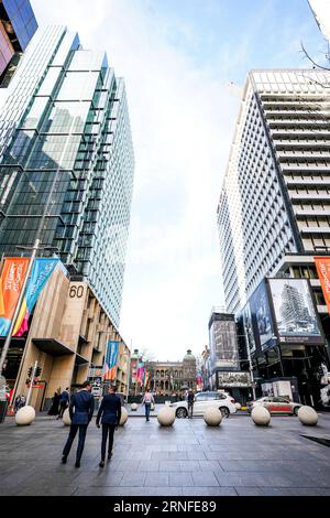 Sydney, Australie. 17 août 2023. Sydney, Australie, 17 août 2023 : vue générale de Martin place à Sydney, Australie. (Daniela Porcelli/SPP) crédit : SPP Sport Press photo. /Alamy Live News Banque D'Images