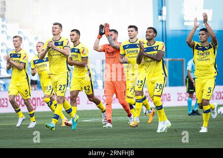 Reggio Emilia, Italie. 01 septembre 2023. Vérone lors de l'US Sassuolo vs Hellas Verona FC, match de football italien Serie A à Reggio Emilia, Italie, septembre 01 2023 crédit : Agence photo indépendante/Alamy Live News Banque D'Images