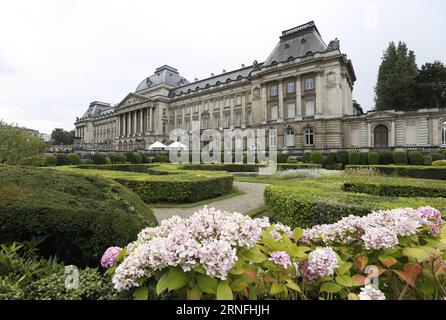 (160810) -- BRUXELLES, 10 août 2016 -- la photo prise le 10 août 2016 montre le Palais Royal belge à Bruxelles, Belgique. Le Palais ouvre au public gratis chaque été.) (Zjy) BELGIQUE-BRUXELLES-PALAIS ROYAL-OPEN YexPingfan PUBLICATIONxNOTxINxCHN 160810 Bruxelles août 10 2016 photo prise LE 10 2016 août montre le Palais Royal Belge à Bruxelles Belgique le Palais ouvre au public gratuitement chaque été zjy Belgique Bruxelles Palais Royal Open YexPingfan PUBLICATIONxNOTxINxCHN Banque D'Images