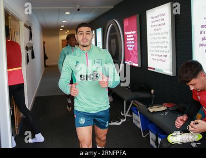 Burnley, Royaume-Uni. 31 août 2023. Burnley FC pendant leur séance d'entraînement avant le match de Tottenham Hotspur Premier League au Turf Moor 2 septembre crédit : Sharon Dobson/Alamy Live News Banque D'Images