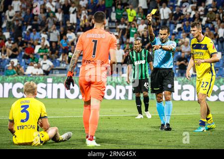 Reggio Emilia, Italie. 01 septembre 2023. L'arbitre Marco Piccinini lors de l'US Sassuolo vs Hellas Verona FC, match de football italien Serie A à Reggio Emilia, Italie, septembre 01 2023 crédit : Independent photo Agency/Alamy Live News Banque D'Images