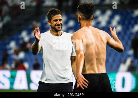 Reggio Emilia, Italie. 01 septembre 2023. Alessio Dionisi (Sassuolo) lors du match américain Sassuolo vs Hellas Verona FC, football italien Serie A à Reggio Emilia, Italie, septembre 01 2023 crédit : Independent photo Agency/Alamy Live News Banque D'Images