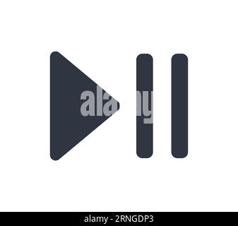 Lecture - symbole Pause Illustration de Vecteur