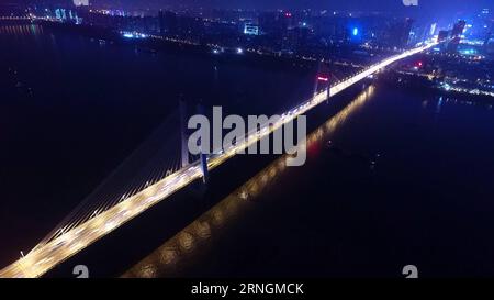 (161006) -- WUHAN, Oct. 5, 2016 -- An aerial photo taken on Oct. 5, 2016 shows the 2nd Yangtze River Bridge in Wuhan, capital of central China s Hubei Province. ) (lfj) CHINA-HUBEI-WUHAN-BRIDGES (CN) ChenxYehua PUBLICATIONxNOTxINxCHN   Wuhan OCT 5 2016 to Aerial Photo Taken ON OCT 5 2016 Shows The 2nd Yangtze River Bridge in Wuhan Capital of Central China S Hubei Province lfj China Hubei Wuhan Bridges CN ChenxYehua PUBLICATIONxNOTxINxCHN Stock Photo