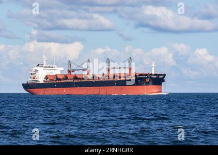 Cargo dans la mer Baltique Banque D'Images