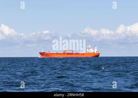 Cargo dans la mer Baltique Banque D'Images