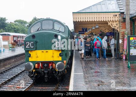 D6732 à Sheringham sur le North Norfolk Railway Banque D'Images