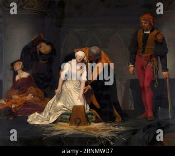 Paul Delaroche exécution de Lady Jane Gray Banque D'Images